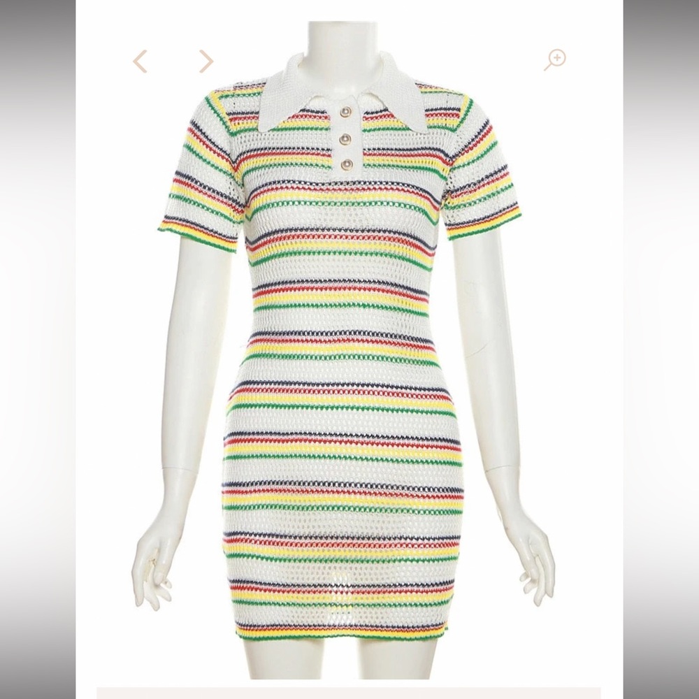 Rainbow Knit Dress